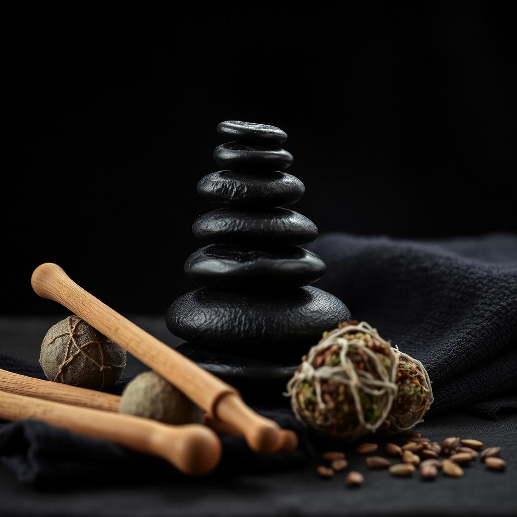 Deep tissue massage stones and tools